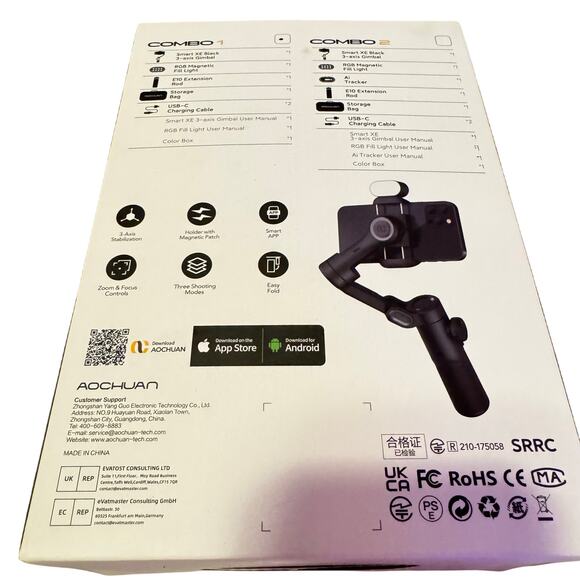 AOCHUAN GIMBAL STABILIZER 3 Axis (missing magnetic light) - Picture 2 of 7